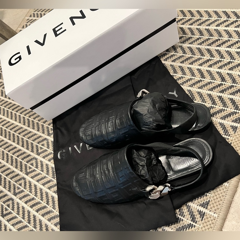 Givenchy Napa Chain Flat Slingback Mules